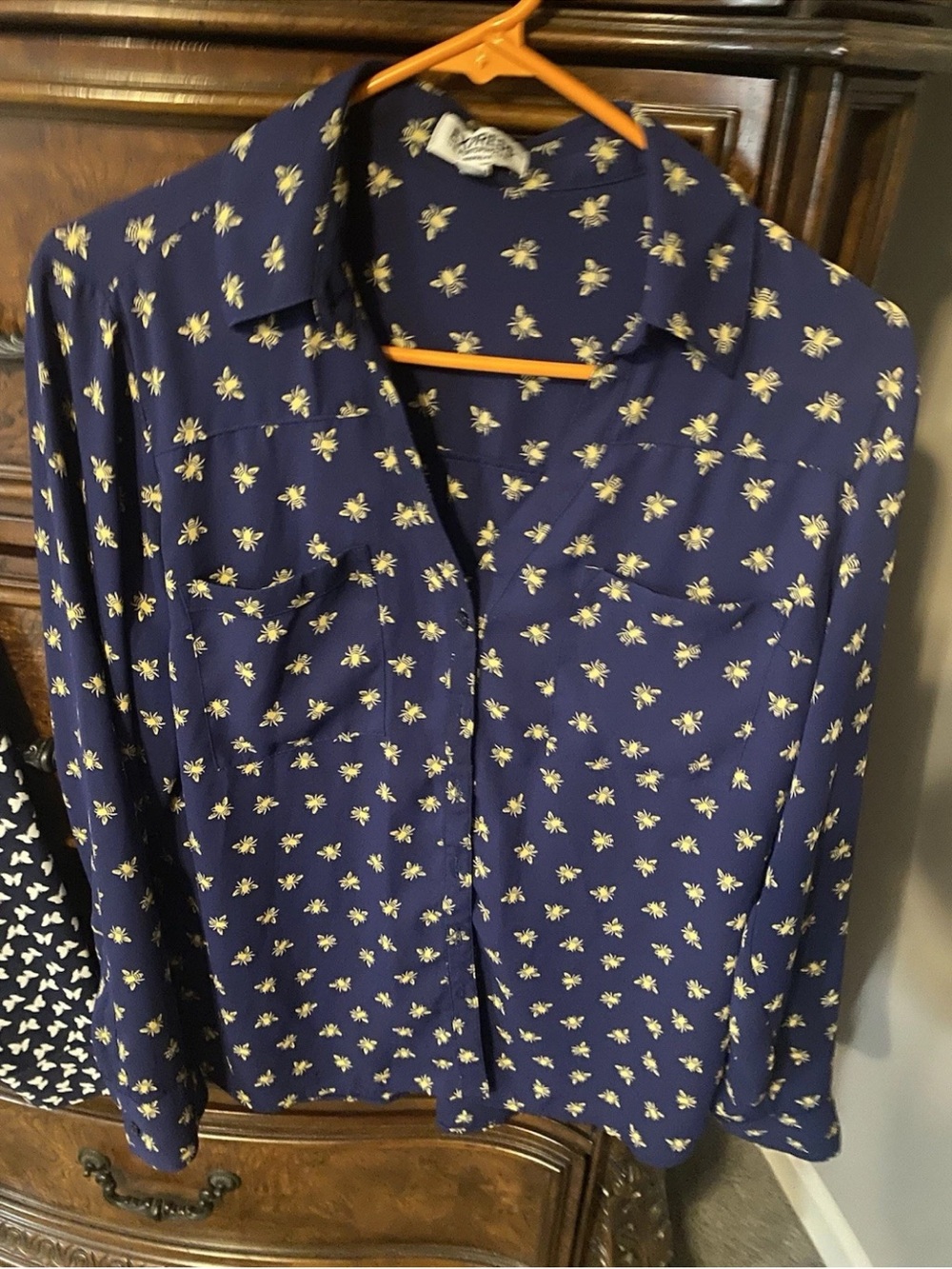Express portofino bee print blouse